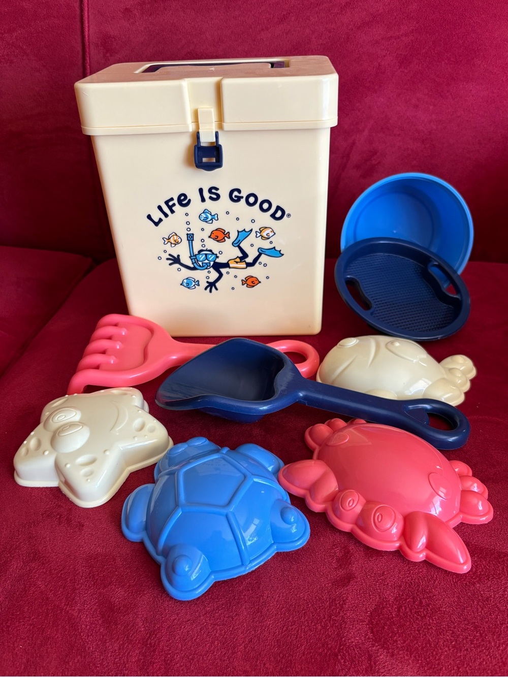 Life is Good Kids Beach Bucket and Toy Set